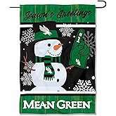 North Texas Mean Green Holiday Winter Snow Garden Banner Flag