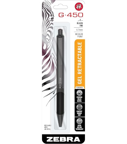 Amazon.com : Zebra Pen G-750 Black Brass Retractable Gel Pen