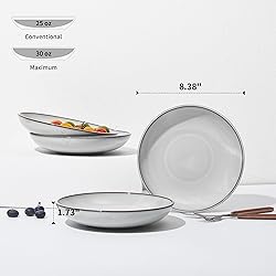 Pokini 16 Piece Double Bowl Dinnerware Sets with
