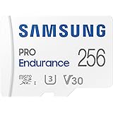 SAMSUNG PRO Endurance 256GB MicroSDXC Memory Card with Adapter for Dash Cam, Body Cam, and security camera – Class 10, U3, V3
