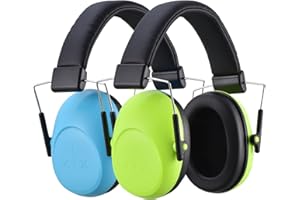 ONHEAR 2 Packs Kids Hearing Protection Earmuffs, SNR28dB Kids Noise Cancelling Headphones, Noise Reduction Earmuffs for Autism Sensory & Concentration,Ear Protection for Fireworks/Event/Monster Truck/Concert