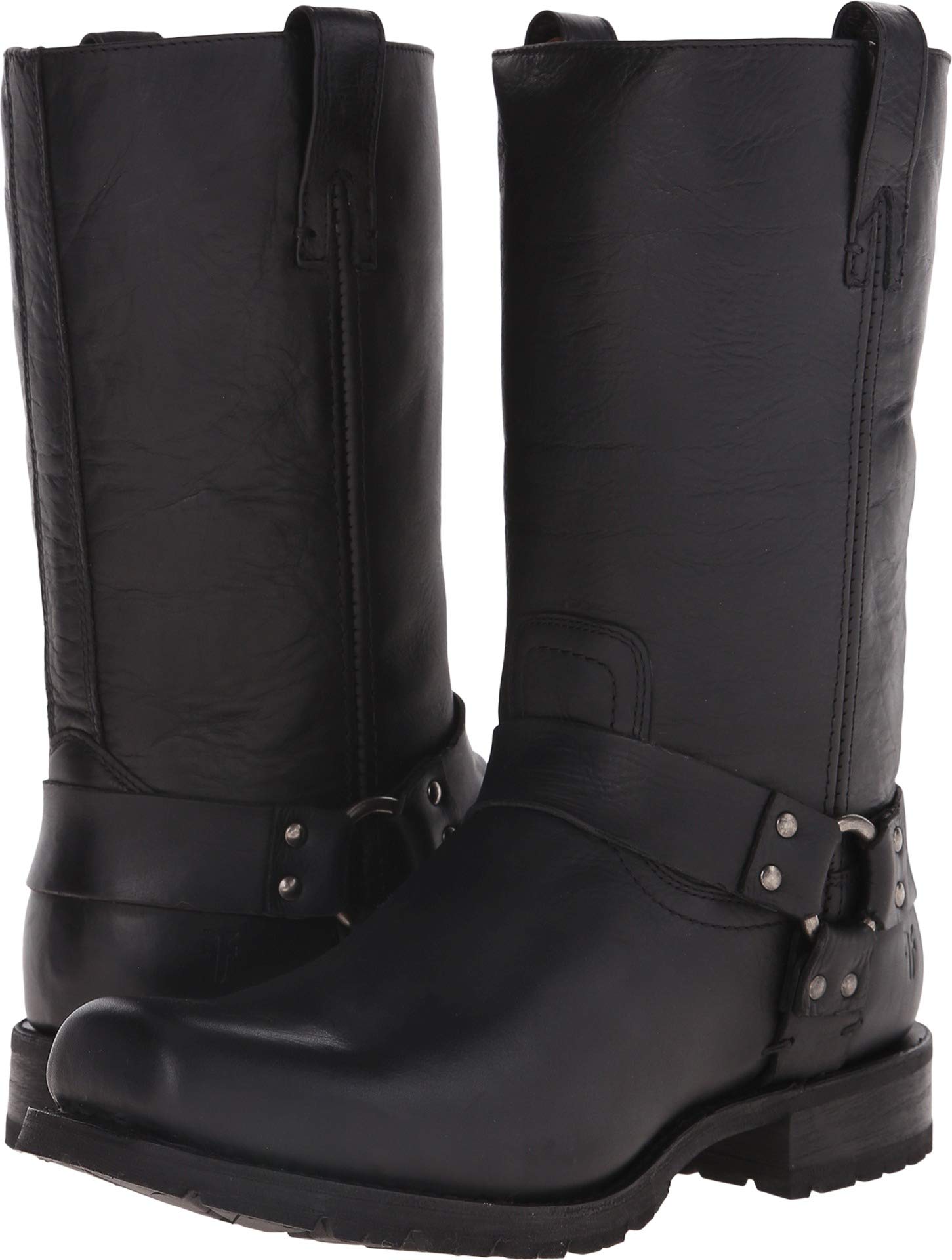 Frye Heath Studded Men’s Harness Boots Frye Mens Heath Studded Harness Black Vintage Leather Boot  main image 2