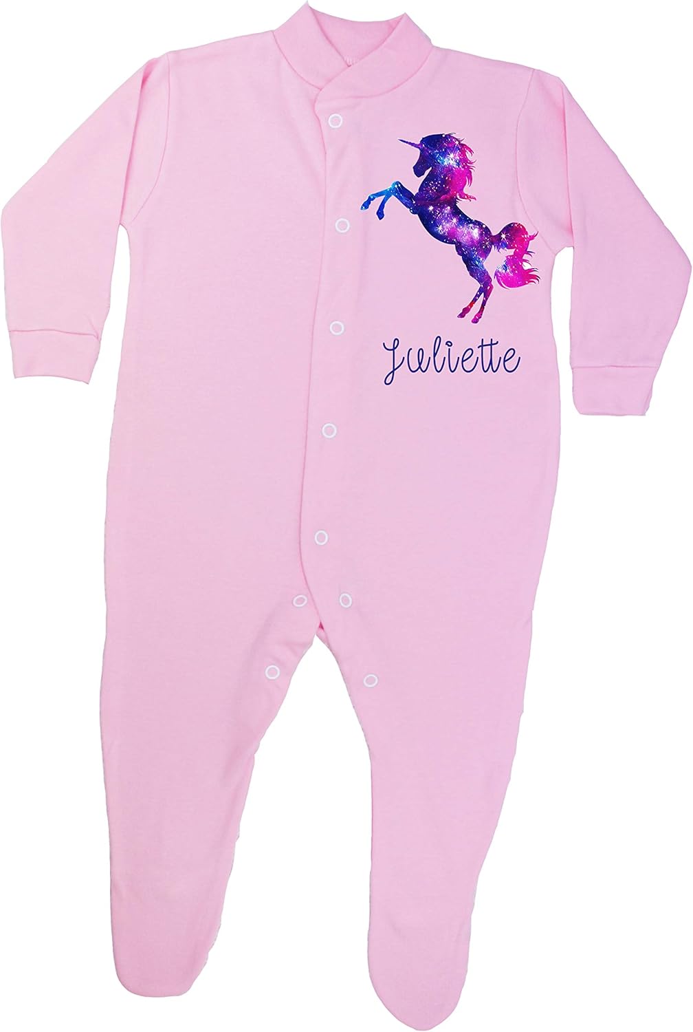 unicorn baby sleepsuit