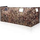 Chunm 4 Panel Hunting Blinds Duck Blinds Hunting Tents with Dog Door Waterfowl Shooting Camouflage for 3-4 People 102 x 46 x 40 Durable Field Duck Dove Bush Shooting Tent for Winter Outdoor