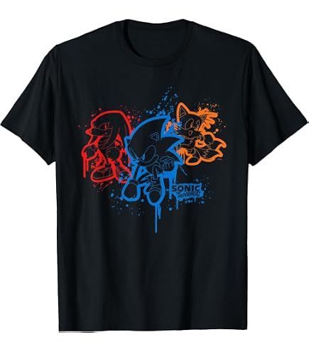 Amazon.com: Sonic The Hedgehog - Sonic Summer Sonic T-Shirt