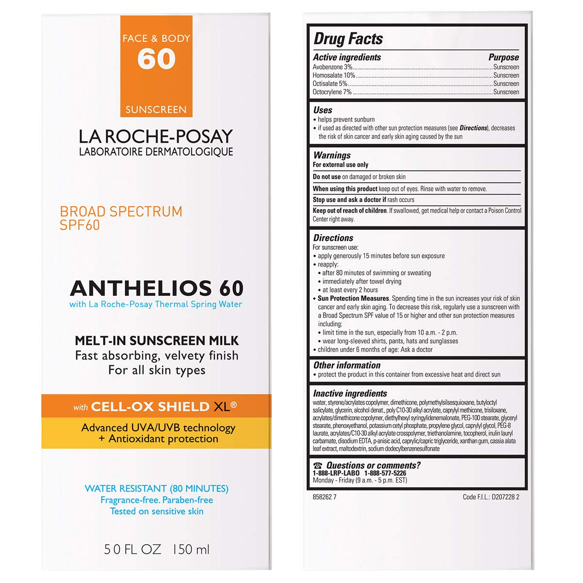 la roche posay sun milk