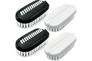 YLIJXQC Nail Brush for Cleaning Fingernails Two Sided Hand Fingernail Scrub Brush Soft Stiff Bristles Nail Scrubber Brushes for men women kids,4 PCS