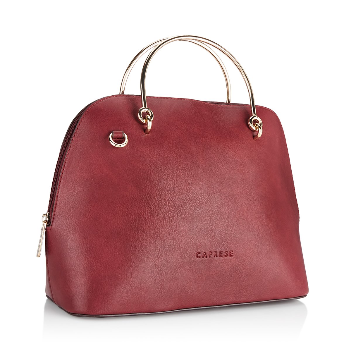 caprese tyra women's satchel (dark red)