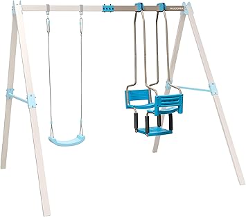 Hudora 64026 Vario Erganzungsmodul Gondel Individuell Konfigurierbare Garten Schaukel Beige Blau Amazon De Spielzeug