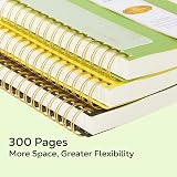 NIRMIRO A4 Lined Notebook 300 Pages 100GSM PVC Cover Spiral Wirebound view 3
