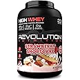 Revolution Nutrition, High Whey, Protein Powder 2LB, Whey Isolate, Gluten Free, Lean Muscle Mass for Men & Women, 25g of Protein Per Scoop, 908 g, 24 Servings (Strawberry Shortcake, 2 Pound)