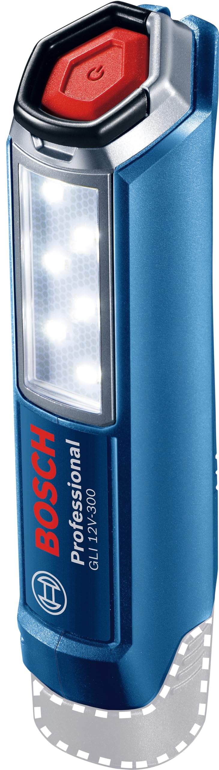 Bosch Professional 12V System GLI 12V-300 Cordless LED Torch (300 lumens, Without Battery/Charger)