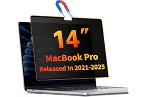 Juvraixo Magnetic Privacy Screen Protector for Macbook Pro 14 Inch (2021-2024, M1, M2, M3, M4), Matte Removable Private Anti 