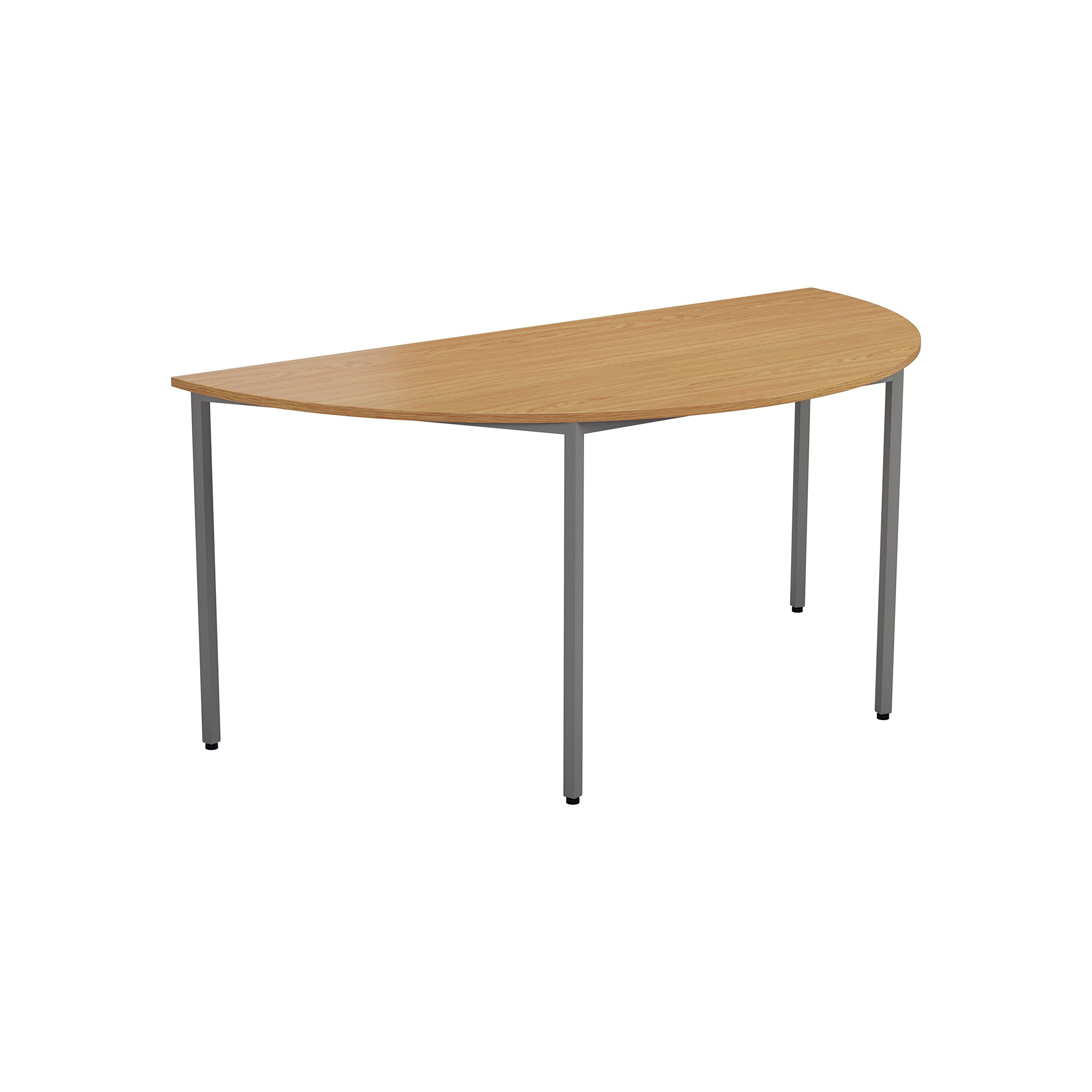 Office Hippo Office Table, Sturdy & Robust Computer Table, Stylish Work Table For Home Office, Ideal Desk Table For Any Work Space, Height Adjustable Feet, 5 Year Guarantee, Oak, 160 x 80 x 73 cm