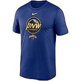 Nike Men's MLB City Connect Legend Practice Velocity T-Shirt (US, Alpha, Medium, Regular, Regular, Blue, Seattle Mariners)