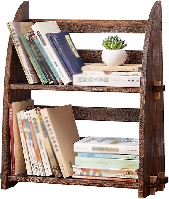 Bookshelves Storage Rack Desktop Retro Bookshelf غرفة الدراسة المستقل