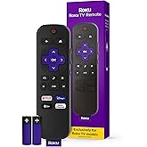Roku TV Remote Control (Official Manufacturer Product) | Simple Setup &amp; Pre-Set App Shortcuts - Replacement Remote Compatible with RokuTV Models ONLY (Not Roku Players)