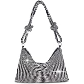 QLBO Women Gold Clutch, Rhinestone Gold Purse Wedding,Evening Clutch Purses For Women 10.2"×0.4"×6.69"