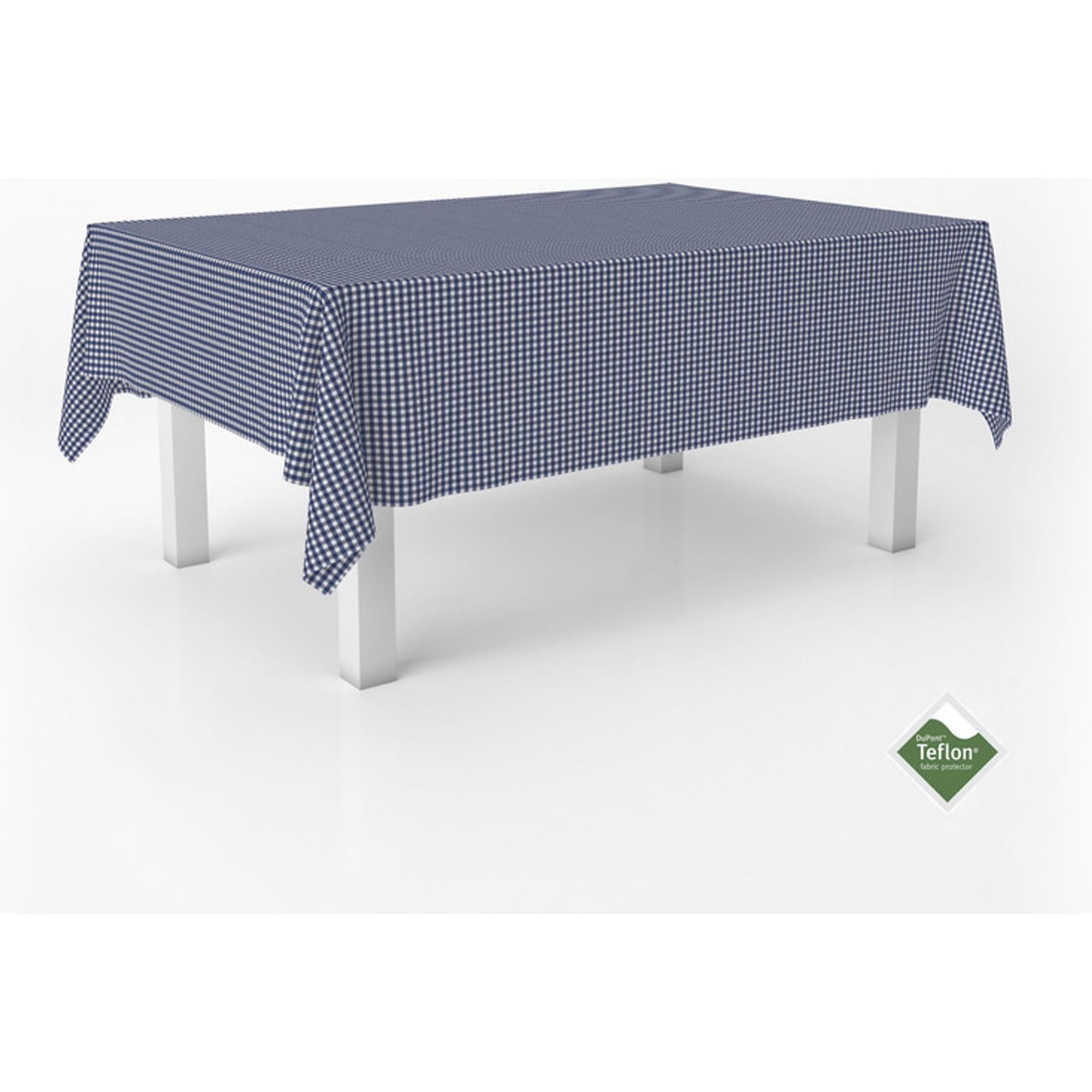 ECOMMERC3 | Stain Resistant Vichy Tablecloth for Rectangular Table Size 140 x 140 cm - Vichy Tablecloth Extra Soft and Waterproof Touch Navy — image 1