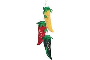 In the Breeze String of Hot Chilies 3D Windsock