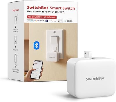 SwitchBot Smart Switch Toggle with App Control White