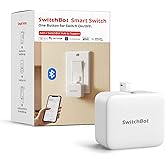 Switchbot Smart Switch Button Pusher (Bluetooth) &ndash; Fingerbot for Rocker Switch/One-Way Buttons, App Timer Control, No Wiring, Optional Hub Required for Voice/Remote, White
