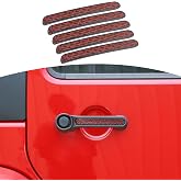 RT-TCZ for Wrangler JK Door Handle Inserts Cover Trim for Jeep Wrangler JK JKU 2007-2017 Red Black Exterior Accessories 5pcs