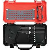 BUBBA Multi-Flex Interchangeable Blade Kit, with Non-Slip Grip Handle, 2 Ti-Nitride S.S. Coated Non-Stick Blades and Case for Fishing