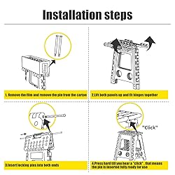 Delxo 16 Inch Folding Step Stool,Foldable Stool for