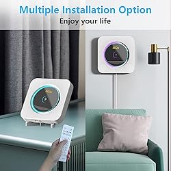 AONCO Portable CD Player,Bluetooth Wall-Mounted CD