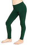 STRETCH IS COMFORT Girl's Cotton Leggings Hunter