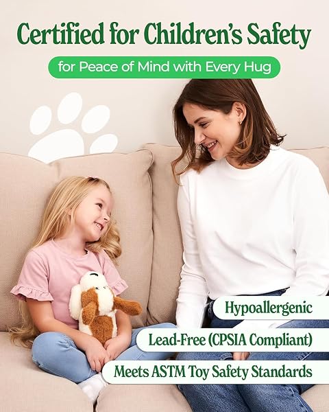 MY LITTLE BUDDY HEATABLE WEIGHTED PLUSH PUPPY DOG – COZY COMFORT & SECURITY, SOOTHING STUFFED ANIMAL FOR KIDS & TODDLERS, COMPACT 1.5 LBS – PERFECT FOR CUDDLES!