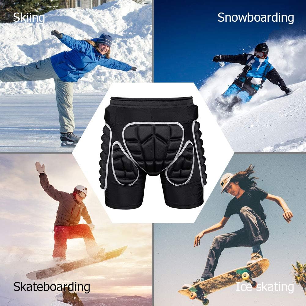 Protection Hip 3D Padded Protective Shorts for Snowboard Skate and Ski: Clothing