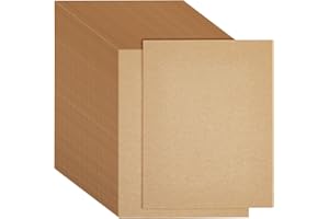 Best Paper Greetings Cardstock Paper Sheets - 8.5 x 11 In, 120 GSM, 48-Pack, Brown - Kraft Paper Cardstock for Invitations, Announcements & Crafts