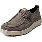 1TAZERO Men’s Wide Width Walking Shoes Slip-On Athletic Sneakers Wide Toe Box Lightweight Orthopedic Shoes for Plantar Fasciitis with Wide Swollen Feet Diabetic & Elderly Comfort