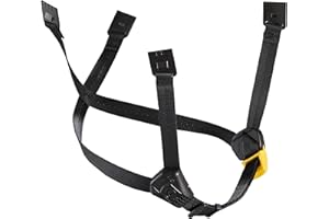 Petzl Unisex's Chinstrap Dual for Vertex Helmets and Layer Accessory for Climbing, Yellow Black, UNI