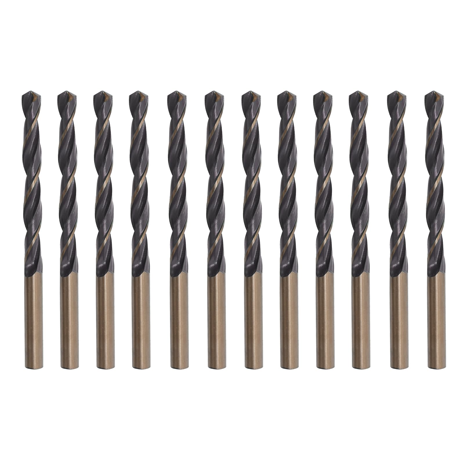 Misuyue 12pcs Metal Drill Bits, 3.2mm HSS Drill Bit Sets, Carbide Twist Drill Bit for Metal Stainless Steel Aluminum Alloy, Wood Drill Bits