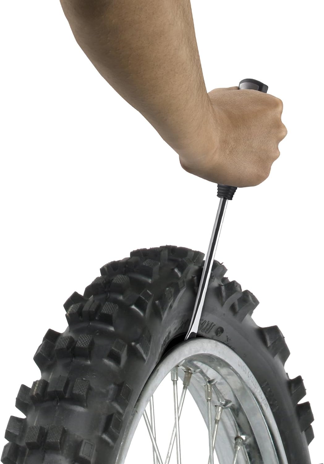 Neiko 20600A Tire Spoon Levers, Motorcycle Bike Repair Tool | 11-1/2" Hardened Steel Irons, 2 Rim Protector Sheaths, 5 Piece Set: Automotive