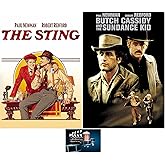 Paul Newman Robert Redford DVD Double Feature The Sting & Butch Cassidy and the Sundance Kid Includes Glossy Print Movie Take Art Card