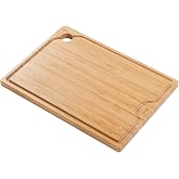 Kraus Kore Solid Bamboo Cutting Board for Workstation Kitchen Sink (16 3/4 in. x 12 in.), KCB-WS103BB