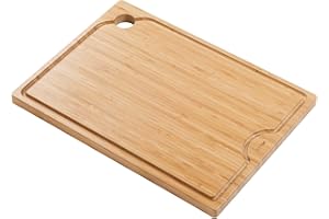KRAUS Kore Solid Bamboo Cutting Board for Workstation Kitchen Sink (16 3/4 in. x 12 in.), KCB-WS103BB