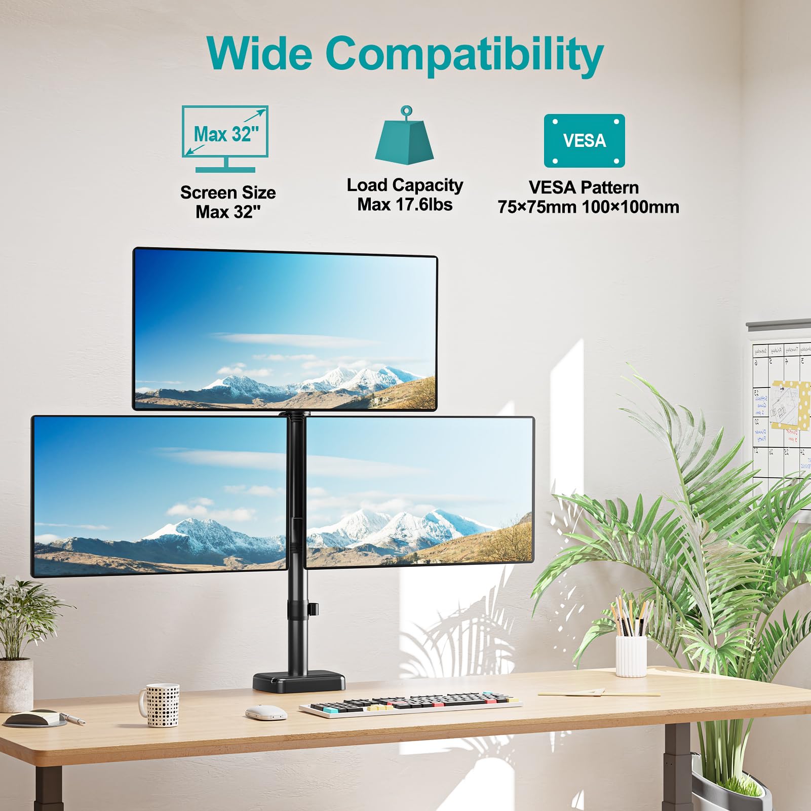 Mua MOUNT PRO Triple Monitor Mount for Max 32
