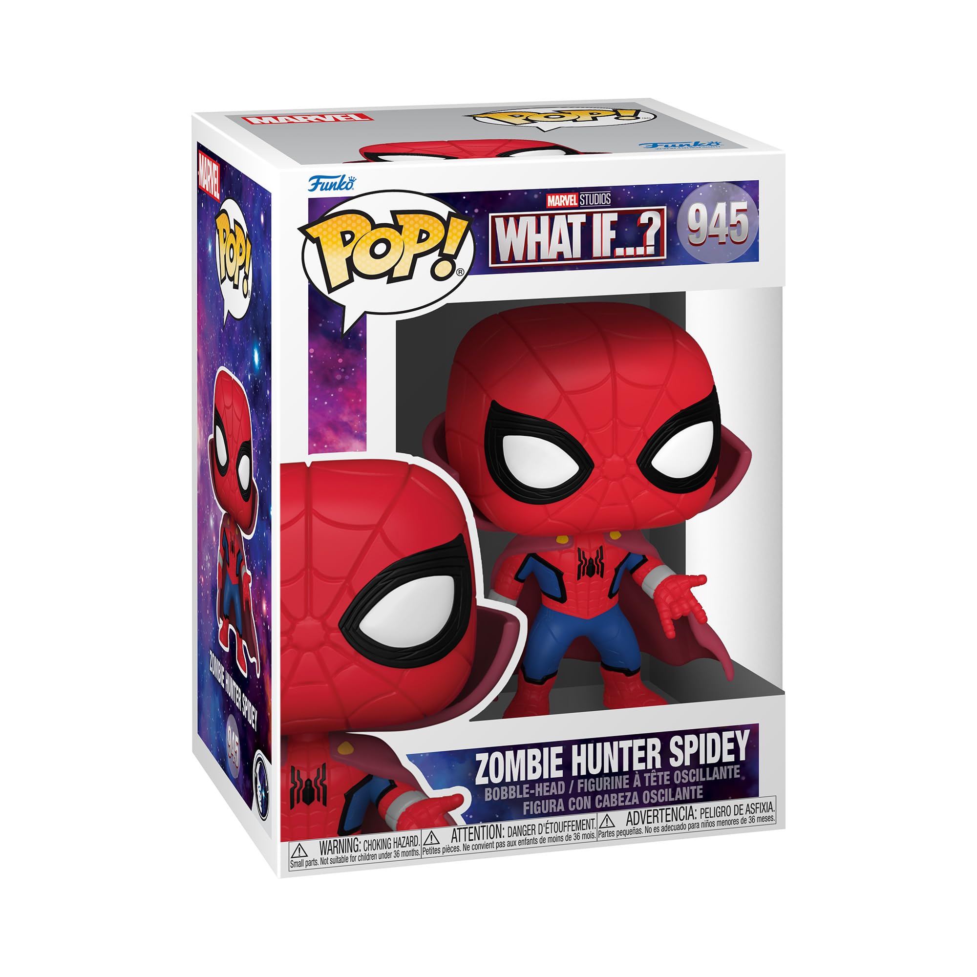 Funko Pop! Marvel - Spider-man - What If - Zombie Hunter Spidey With Doctor Strange Cape - Marvel What If - Collectable Vinyl Figure - Gift Idea - Official Merchandise - Toys for Kids & Adults