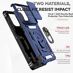 for Motorola Edge 2024 Case with Slide Camera Cover