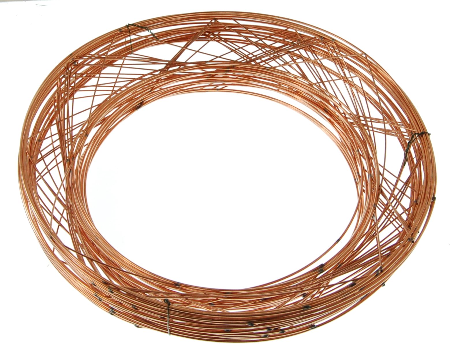 floral supplies Raised wire wreath round rings holly mossing Christmas frame - (20 Pack, 8 Inch) — image 1