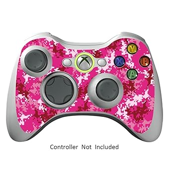 Xbox 360 Controller Designfolie Sticker - Vinyl Aufkleber Schutzfolie Skin für Xbox 360 Controller - Digicamo Pink
