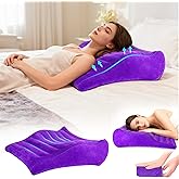 Opertam Inflatable Wedge Cushion Travel Lightweight Wedge Pillow Acid Reflux Relief Portable Pillow Sleeping Wedge Cushion Bl