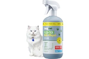 BugMD Pet Safe Flea Spray for Cats & Home | Natural Indoor Flea Killer & Tick Prevention | Plant-Based Flea Treatment for Carpet, Furniture & Cat Trees with Essential Oils