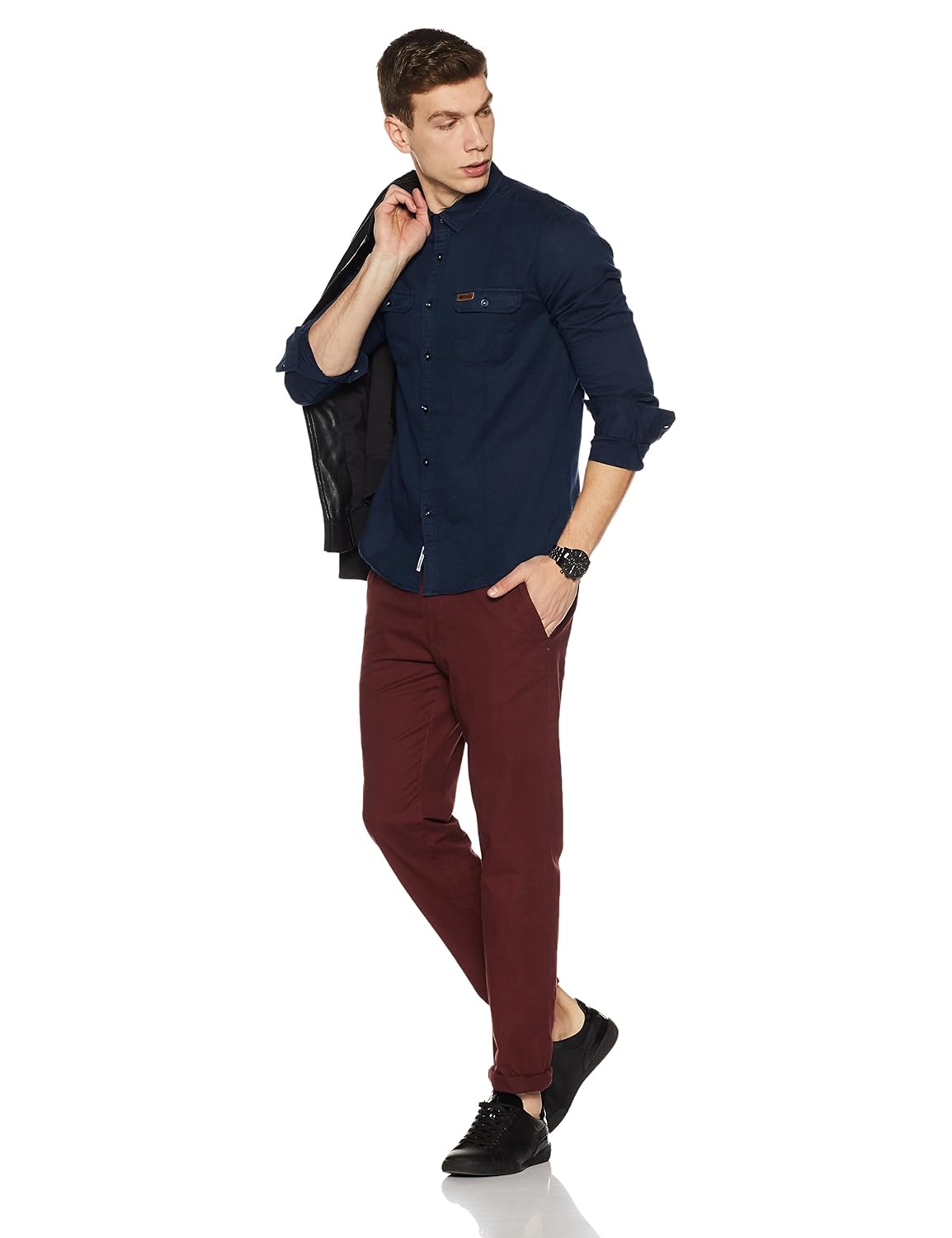 symbol amazon brand men's casual regular fit shirt