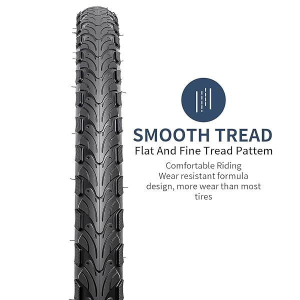 YUNSCM 2-PCS 24″ ROAD BIKE TIRES 24 X 1.95/53-507 AND 24″ BIKE TUBES SCHRADER VALVE COMPATIBLE WITH 24X1.90 24X1.95 24X2.0 BIKE BICYCLE TIRES AND TUBES (Y-705)
